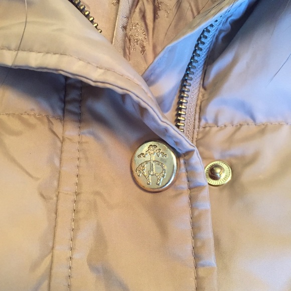 Brooks Brothers down puffer coat w/ fur collar - Picture 3 of 6